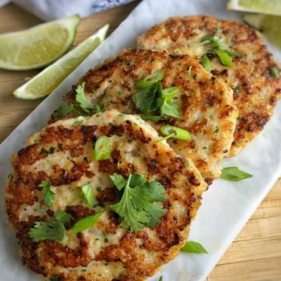 Cilantro Lime Shrimp Burgers