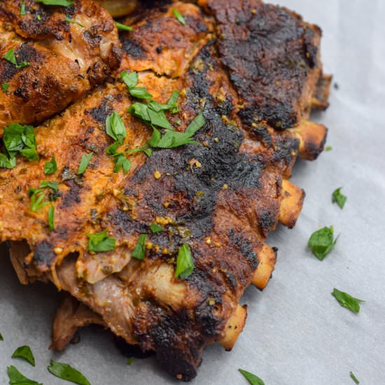 Latin Style Garlic Pork Ribs
