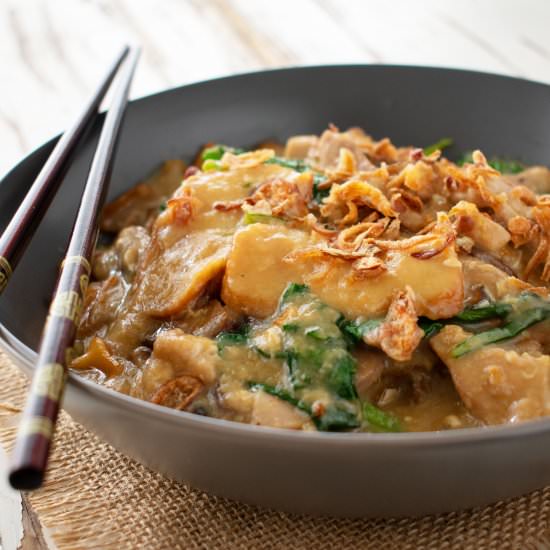 Rice Noodles in Egg Gravy
