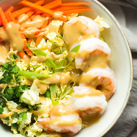 Shrimp Spring Roll in a Bowl