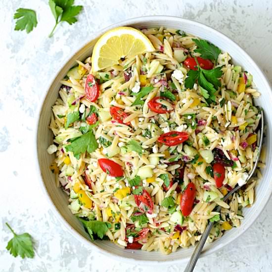 Greek Orzo Pasta Salad