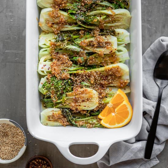 Seared Baby Bok Choy