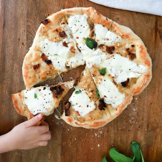 Bacon Cheddar Skillet Pizza