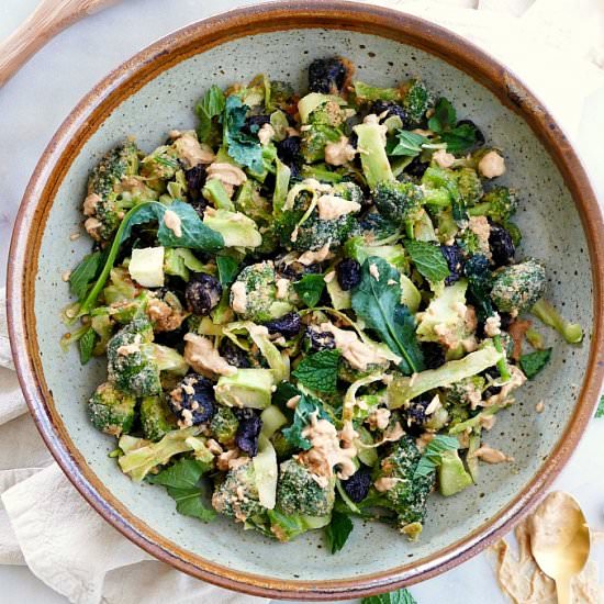 Broccoli Salad with Peanut Dressing