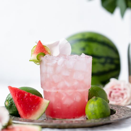 Spicy Sparkly Watermelon Margarita
