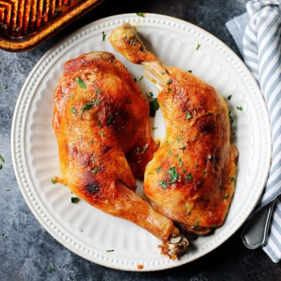 Slow Roasted Chicken Leg Quarters