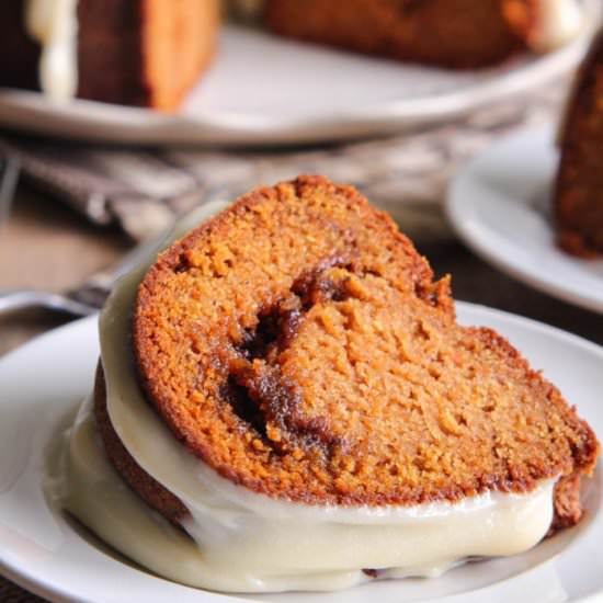 CINNAMON RIPPLE SWEET POTATO BUNDT