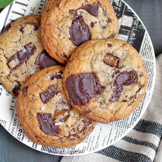 Toffee Chocolate Chunk Cookies