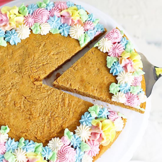 Low Carb Peanut Butter Cookie Cake