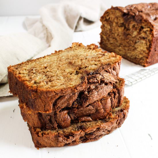 Banana Nutella Bread