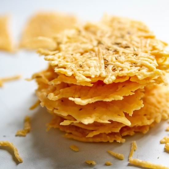Rosemary Parmesan Crisps