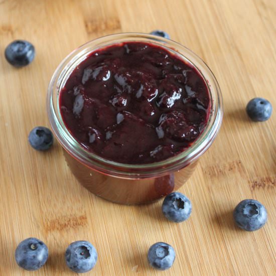 Blueberry barbecue sauce