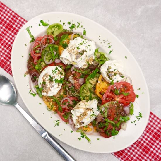 Heirloom Tomato Burrata Salad