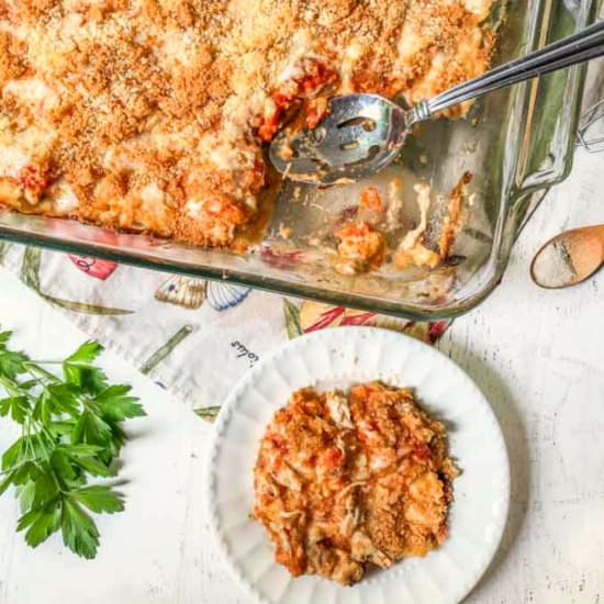 Low Carb Chicken Parmesan Casserole