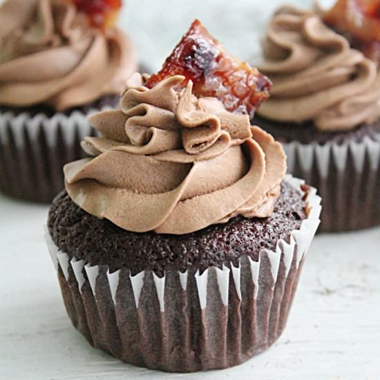Chocolate Bacon Cupcakes