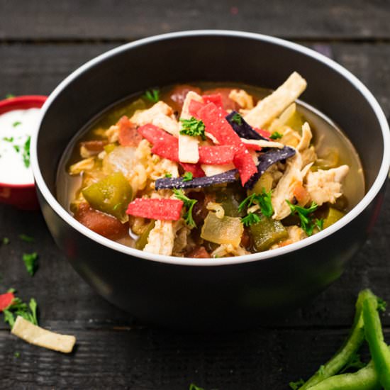 Best Chicken Fajita Soup