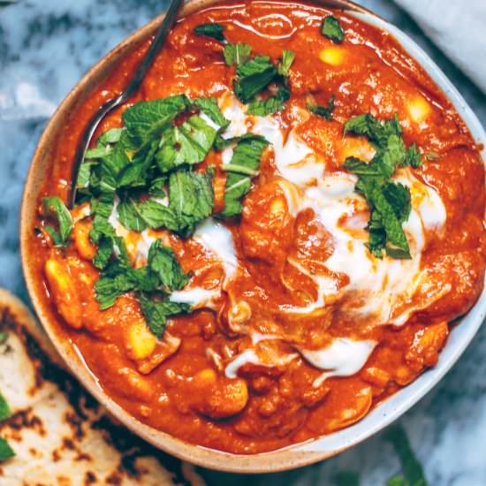 Butter Bean Tikka Curry