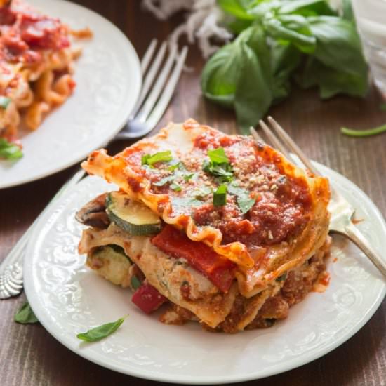 Vegan Roasted Vegetable Lasagna