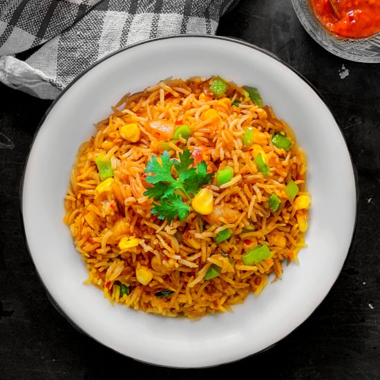 Quick Sweet Corn Fried Rice