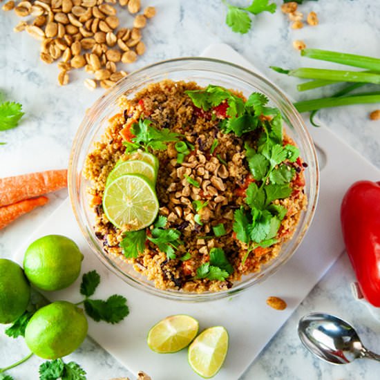Thai Peanut Quinoa Salad