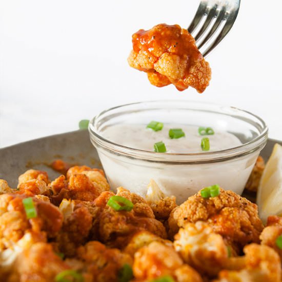 Easy Buffalo Cauliflower