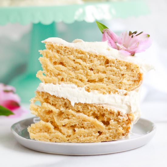 The BEST Vanilla Cake EVER