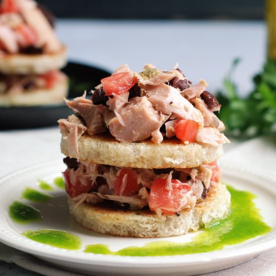 Lemon Pepper Tuna Napoleons