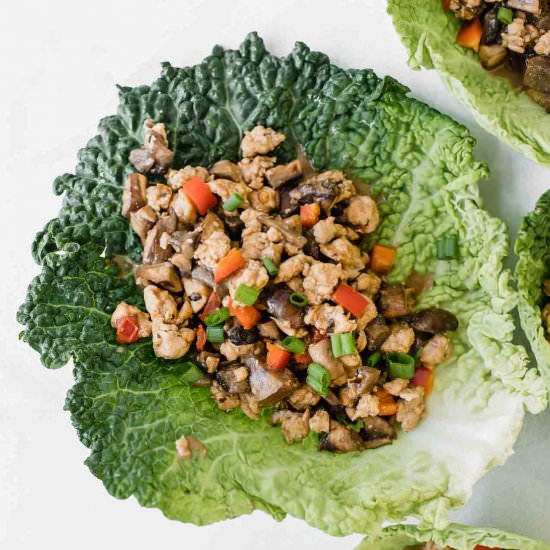 Thai Chicken Lettuce Wraps