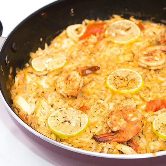Easy Seafood Paella