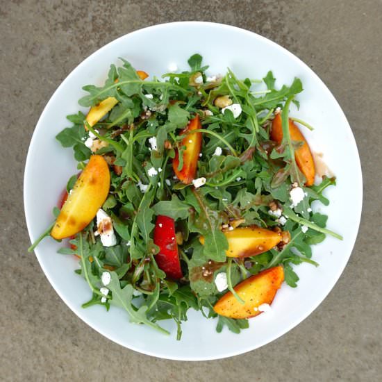 Arugula & Peach Salad