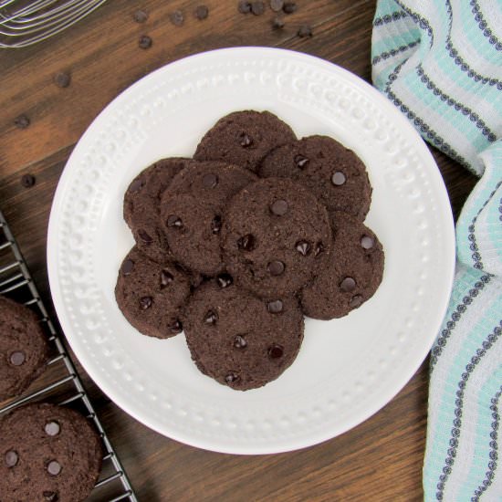 Double Chocolate Chip Cookies-Keto