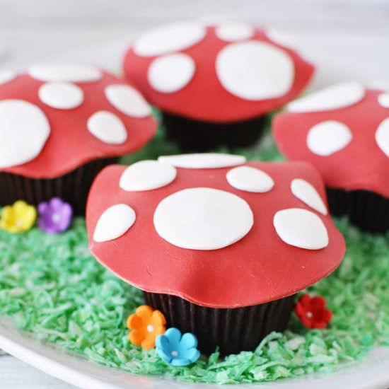 Toadstool Cupcakes