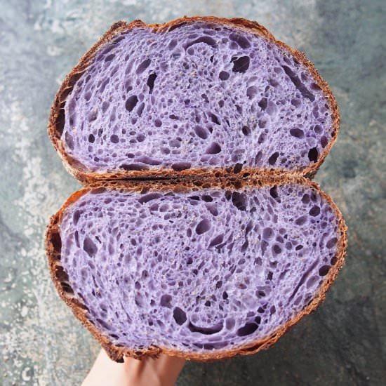 Butterfly Pea Flower Sourdough