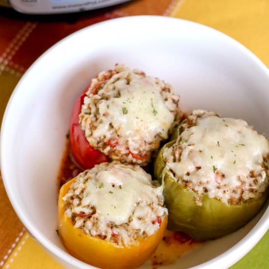 INSTANT POT STUFFED PEPPERS