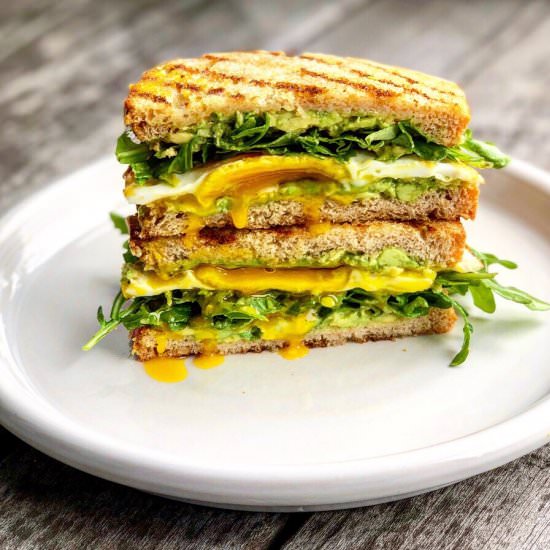 avocado toast & egg sandwich