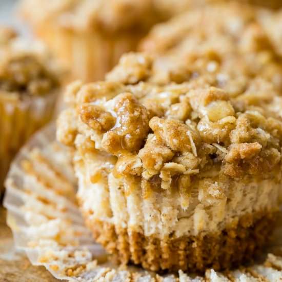MINI DUTCH APPLE CHEESECAKES