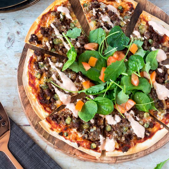 Cheeseburger Pizza