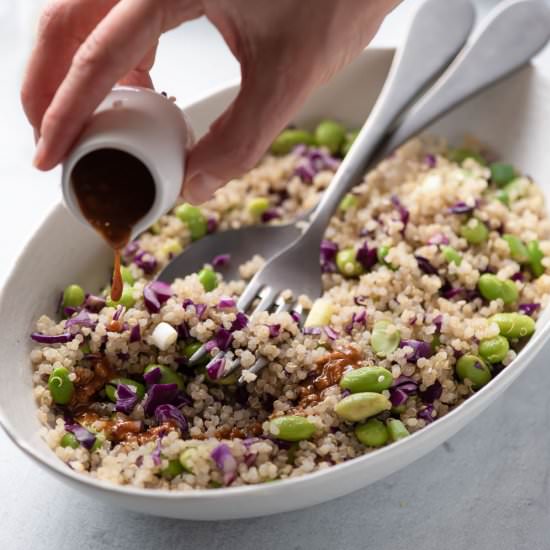 Vegan Quinoa Edamame Salad