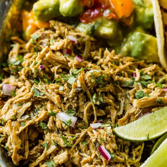 MEXICAN POBLANO INSTANT POT CHICKEN