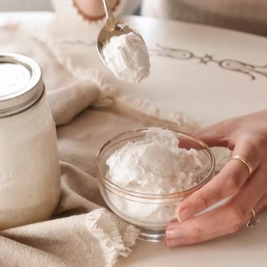 DIY probiotic coconut yogurt recipe