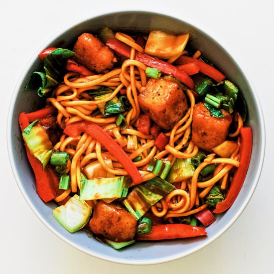 Sweet Chilli Halloumi Noodles