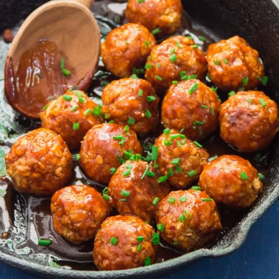 Firecracker Chickpea Meatballs