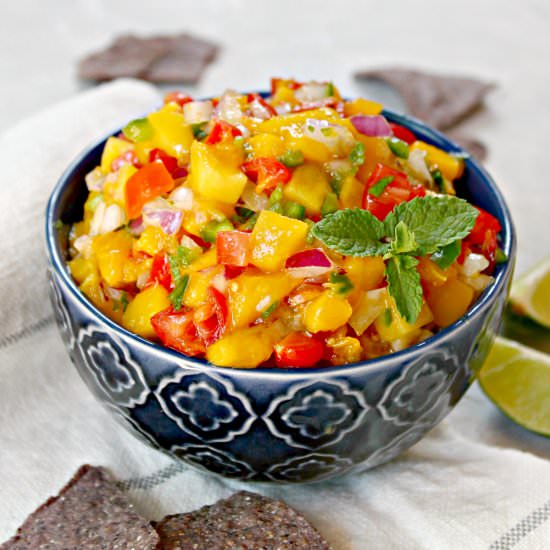 Mango-Mint CBD Salsa