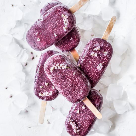Pineapple Acai Chia Ice Pops