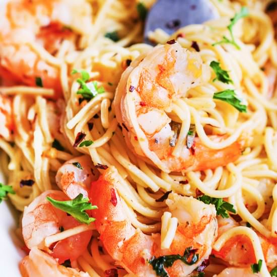 Instant Pot Shrimp Scampi