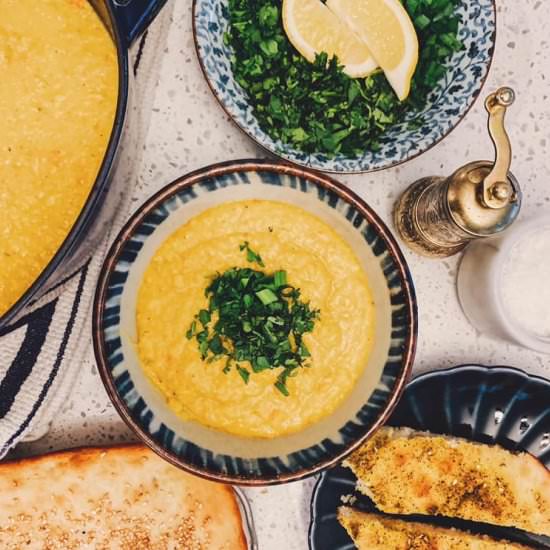 Shorbat Adas (Red Lentil Soup)