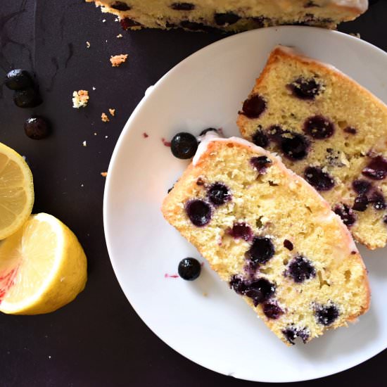 Lemon and Blueberry Loaf Cake