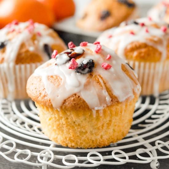 orange & cranberry muffins