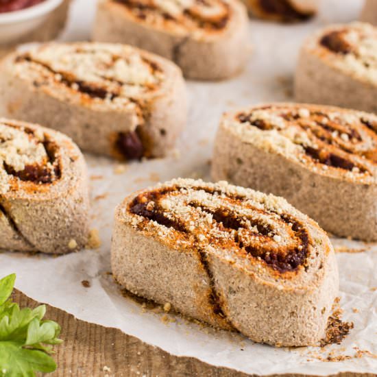 Gluten-Free Vegan Pizza Rolls