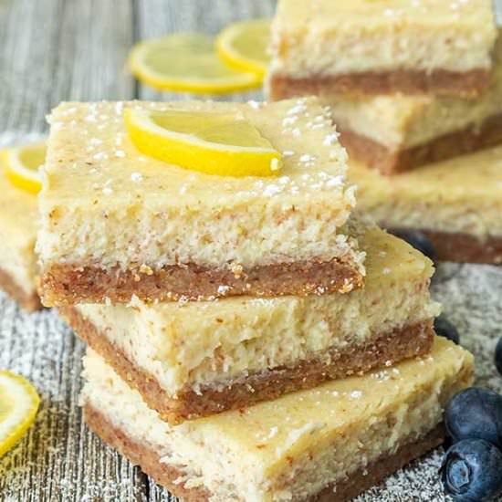 Keto Cream Cheese Lemon Bars